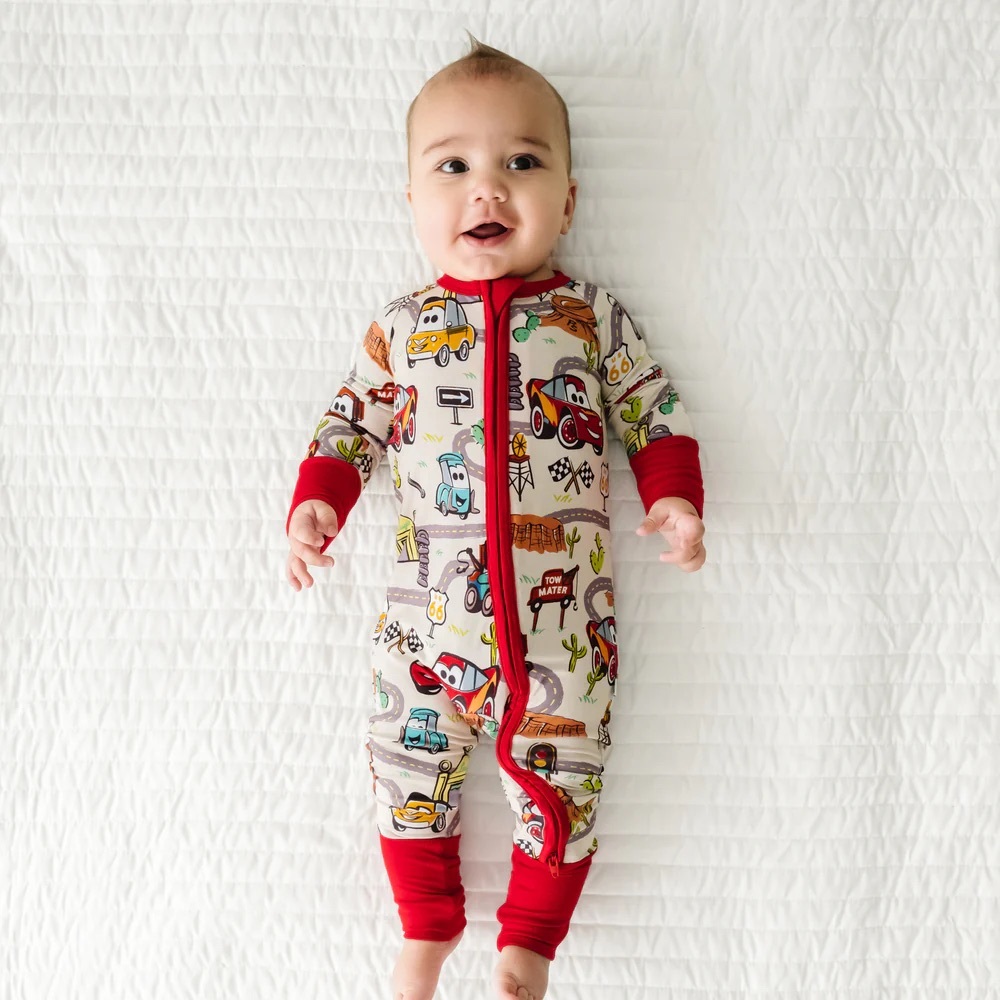 ❤️🏁 Little Sleepies Disney Pixar Cars Radiator Springs Bamboo Zippy 6-12 Months